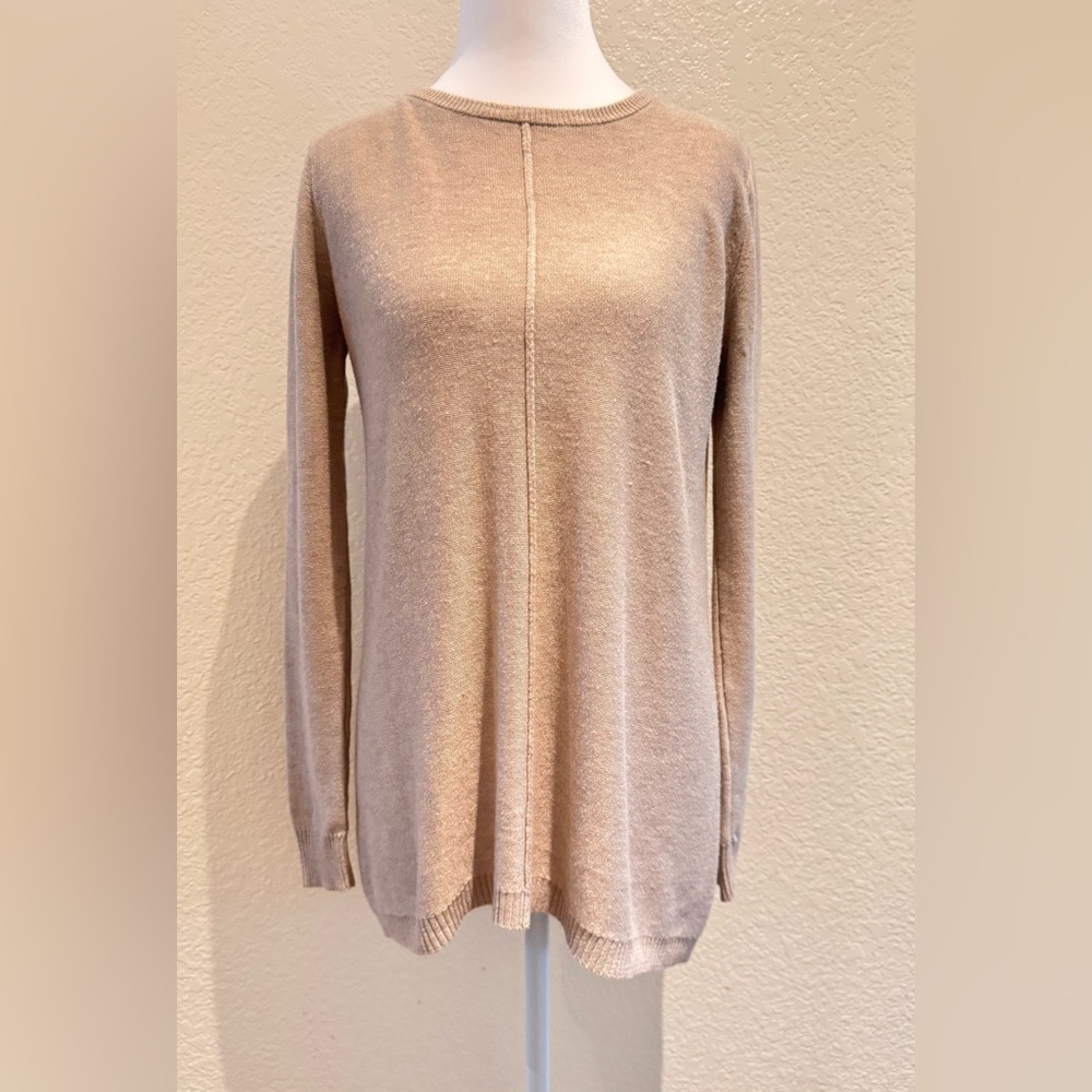 Joan Vass High-Low Crew Neck Sweater – Size Medium
